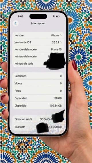 iPhone 15 128GB Rosa Esim Batería 95%