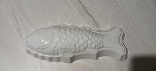 Vassoio Pesce Mediterranea Ceramica Bianco