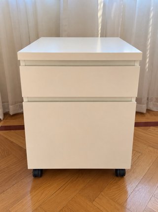 Cajonera Archivador Blanca con Ruedas
