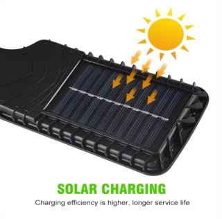 Una Farola Solar Sensor Luz LED Exterior