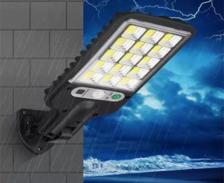 Una Farola Solar Sensor Luz LED Exterior