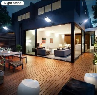 Una Farola Solar Sensor Luz LED Exterior