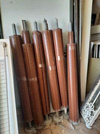 6 Persianas Imitación Madera con Guías