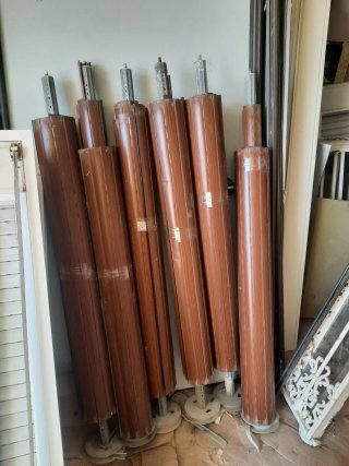 6 Persianas Imitación Madera con Guías