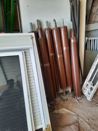 6 Persianas Imitación Madera con Guías