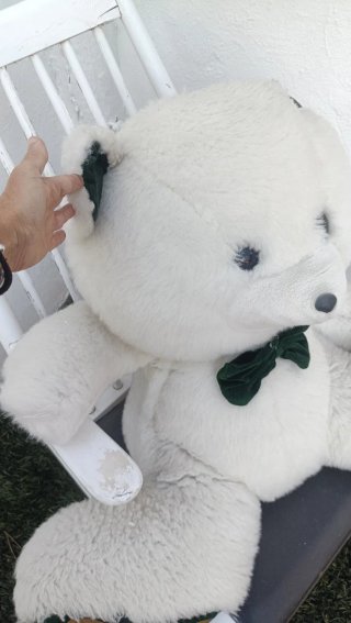 Oso de peluche gigante blanco