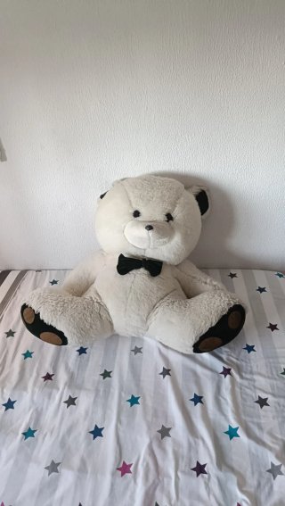 Oso de peluche gigante blanco