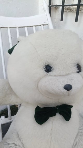 Oso de peluche gigante blanco
