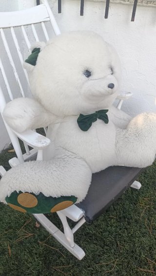 Oso de peluche gigante blanco