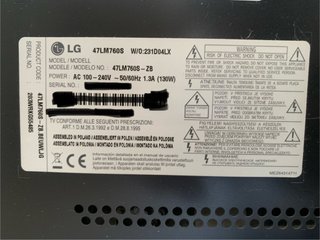 Televisión LG 47” 3D (47LB5700-ZB)