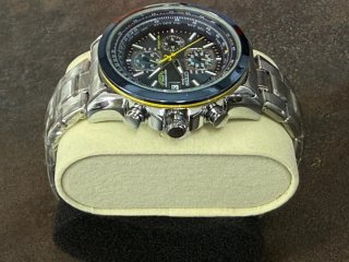 Reloj Cronógrafo MOD estilo CTZN Acero Esfera Azul