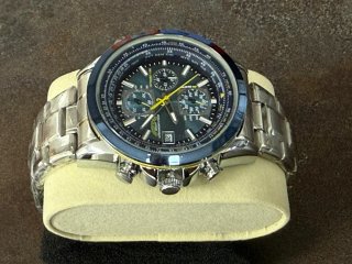Reloj Cronógrafo MOD estilo CTZN Acero Esfera Azul