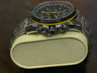 Reloj Cronógrafo MOD estilo CTZN Acero Esf Negra