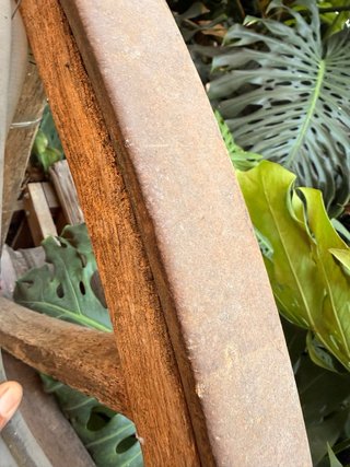 Rueda de Carro Antigua de Madera