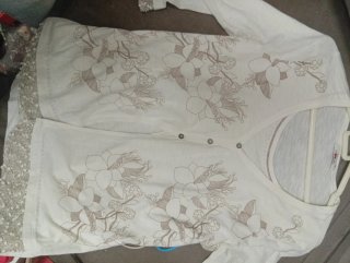 Blusa Lili & Dudu floral efecto cárdigan Talla M
