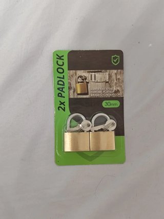 Pack 2 candados latón + 4 llaves