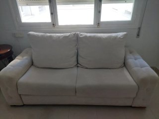 Sofá Cama de Matrimonio beige