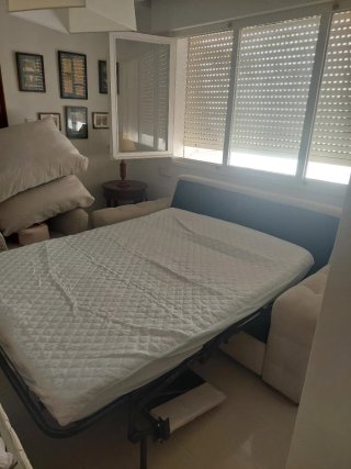 Sofá Cama de Matrimonio beige