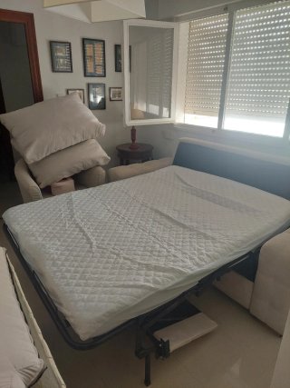 Sofá Cama de Matrimonio beige