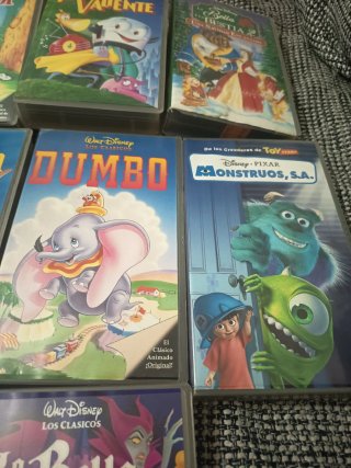 11 Películas VHS Walt Disney originales antiguas