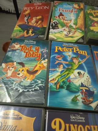 11 Películas VHS Walt Disney originales antiguas