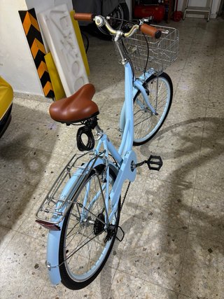 Bicicleta de Paseo Vevor Azul Claro