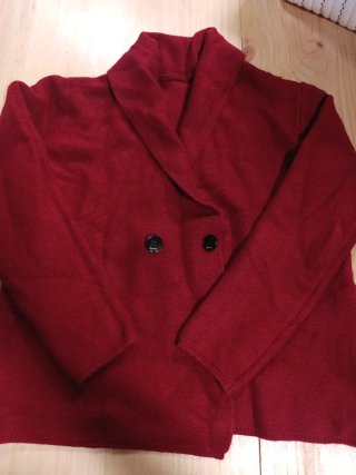 Chaqueta tipo jersey roja