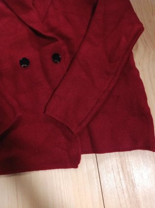Chaqueta tipo jersey roja