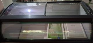 Congelador expositor cristal curvo