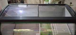 Congelador expositor cristal curvo