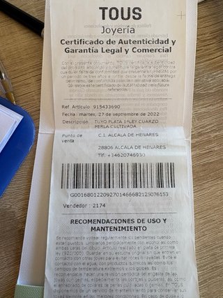Pendientes Tous con Perlas
