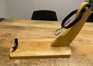 Soporte Jamonero Madera y Metal