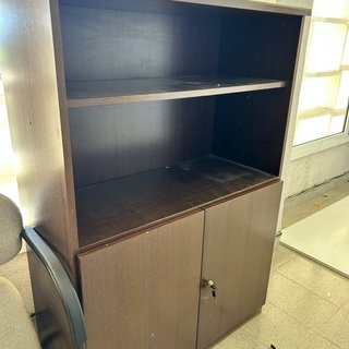 Mueble de Oficina con Estantería y Armario