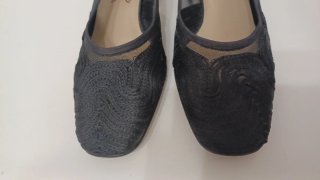 ZAPATOS ANTIGUOS ANTE Y PASAMANERÍA