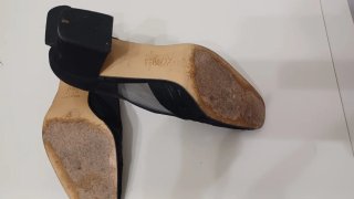 ZAPATOS ANTIGUOS ANTE Y PASAMANERÍA