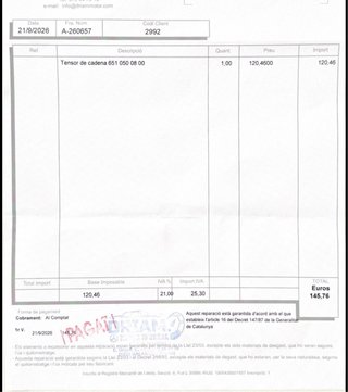 Tensor Cadena Distribución Mercedes A651050080064