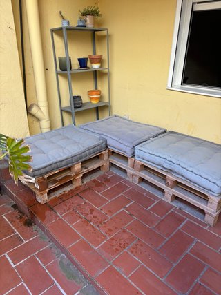 Sofá de exterior de palets