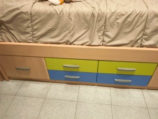 Cama Infantil con Cajones y Armario