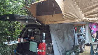 Tienda de techo para coche 4x4