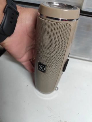 Cassa Bluetooth Radio Ricaricabile Beige