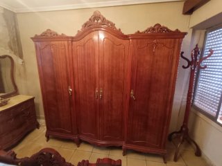 Dormitorio completo madera oscura