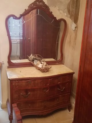 Dormitorio completo madera oscura