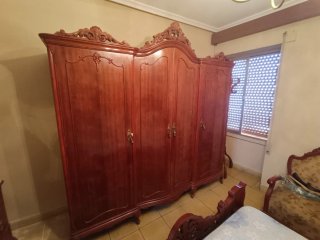 Dormitorio completo madera oscura