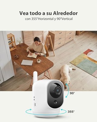 COCOCAM 4G Camara Vigilancia Interior 2K 6000mAh