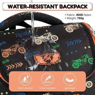 AMYTHE mochila niño 6-8 años 680g ergonómica 400D