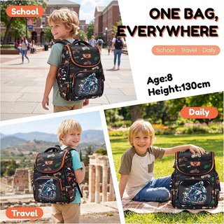 AMYTHE mochila niño 6-8 años 680g ergonómica 400D