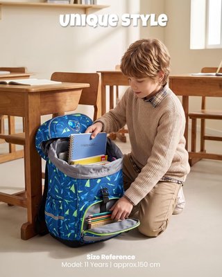 AMYTHE Mochila Niño Ergo 18L Reflectante AZUL