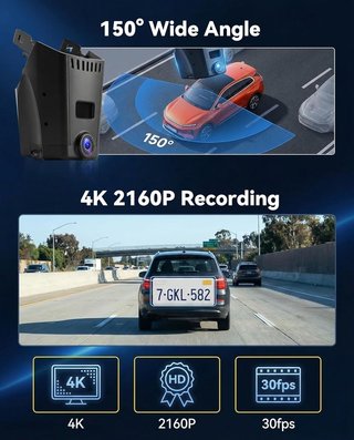 SIXWIN Dash Cam 4K 2160P BMW Serie 5 7 2018-2023