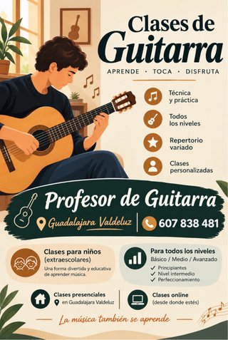 Clases de guitarra en valdeluz-guadalajara