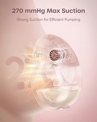 NULIIE JoyFlow Air sacaleches PPSU 4 insert Rosa